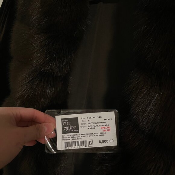 The fur salon at the fifth ave - Mink/Sable Short Jacket - Picture 6 of 6